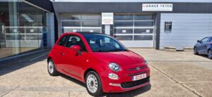 Fiat 500 C hybride 2021 1240 benzine cabrio rood tweedehandswagens garage peter bredene oostende (1)