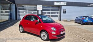 Fiat 500 C hybride 2021 1240 benzine cabrio rood tweedehandswagens garage peter bredene oostende (4)