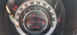 Fiat 500 C hybride 2021 1240 benzine cabrio rood tweedehandswagens garage peter bredene oostende (6)