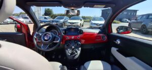 Fiat 500 C hybride 2021 1240 benzine cabrio rood tweedehandswagens garage peter bredene oostende (9)