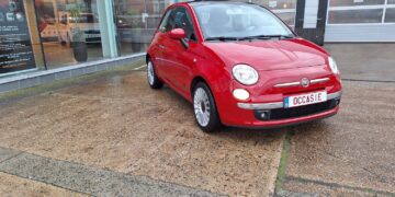 Fiat 500 Lounge 1200 benzine voorkant tweedehandswagens garage peter bredene oostende (1)