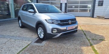 volkswagen t cross 10 benzine 2022 zilver tweedehandswagens garage peter bredene oostende (1)