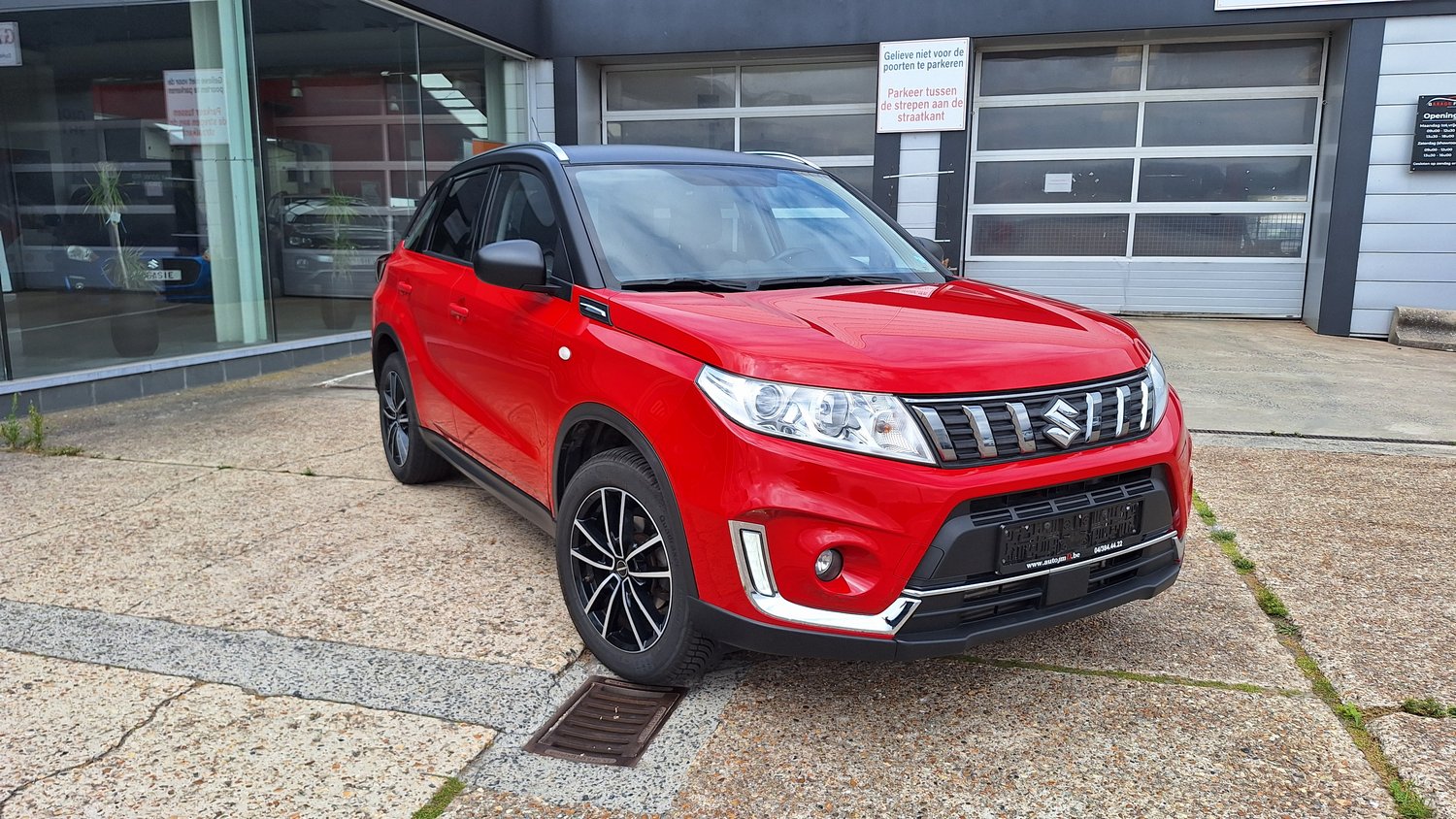 suzuki vitara 10 boosterjet 2019 rood tweedehandswagens garage peter bredene oostende (1)